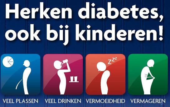 Herken diabetes, ook bij kinderen: veel plassen, veel drinken, vermoeidheid, vermageren