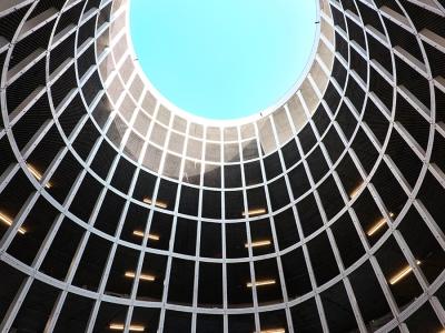 parkeertoren voor personeel - binnenaanzicht