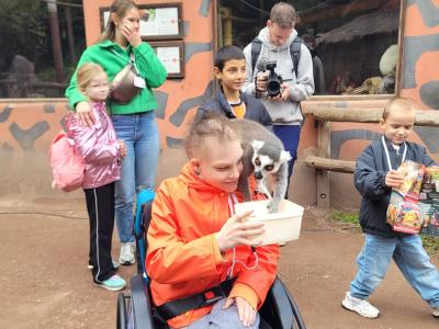 Patiëntjes op bezoek in Pairi Daiza